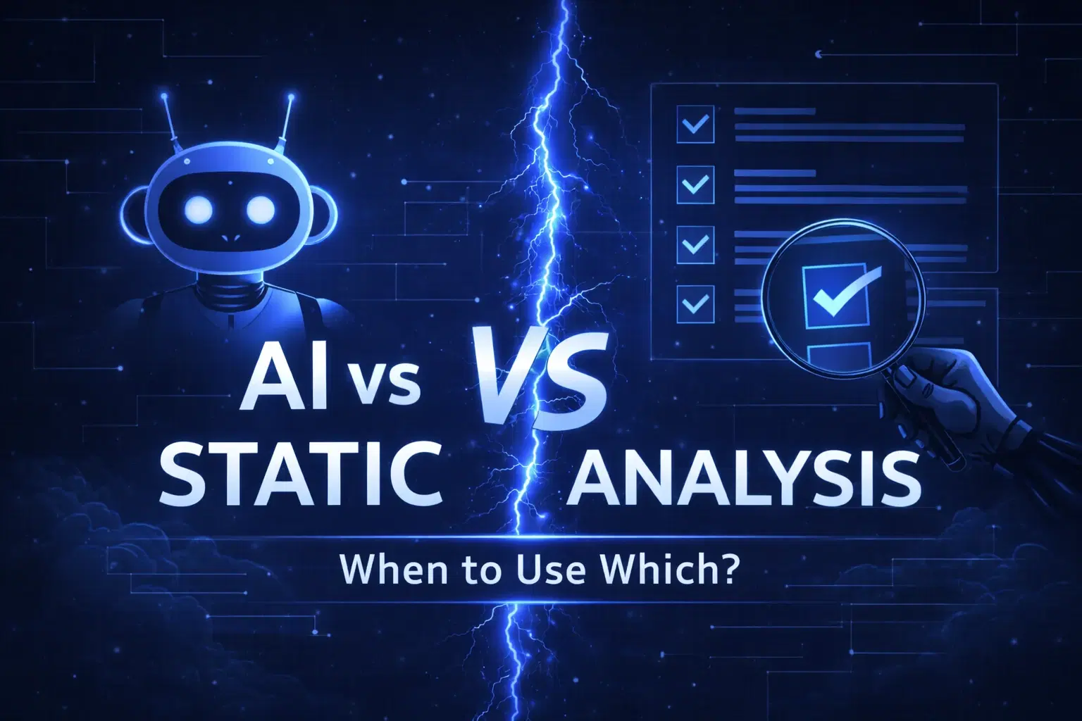 AI vs static analysis — when to use which (and why I use both)